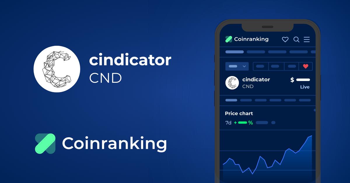 CND ($) - Cindicator Price Chart, Value, News, Market Cap | CoinFi