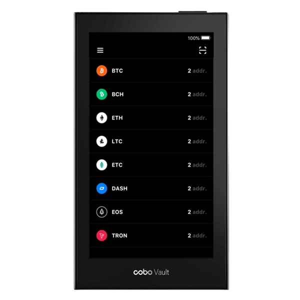 Cobo Vault - Hardware Wallet, Millitary Grade