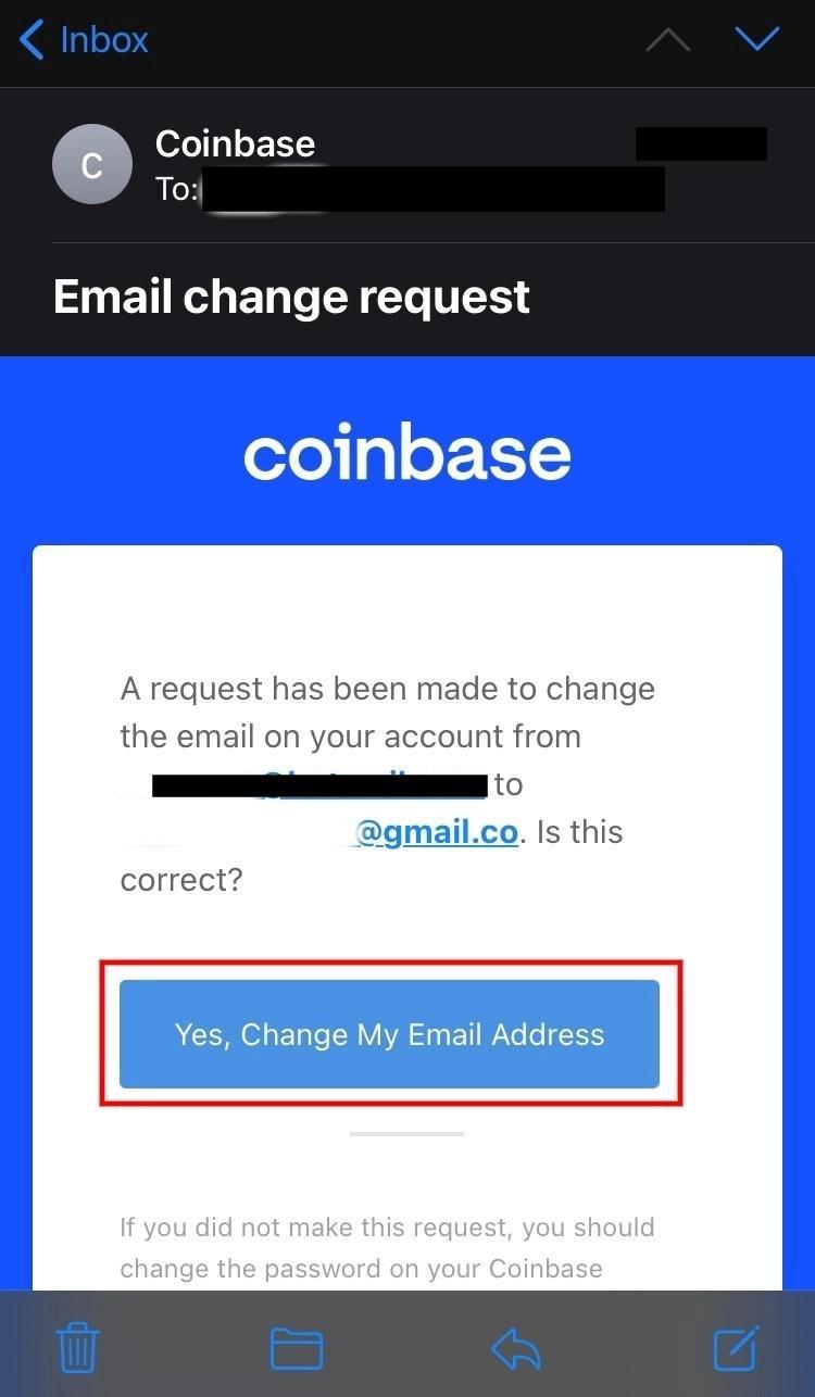 Coinbase Help Desk - Change Coinbase Password