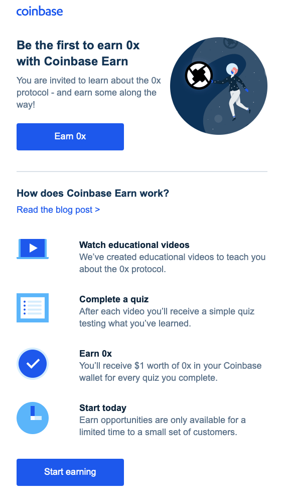 Coinbase Launches Educational Program: Users Can Earn Crypto for Learning