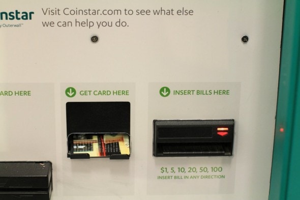 Choose an eGift Card to get free coin counting at Coinstar