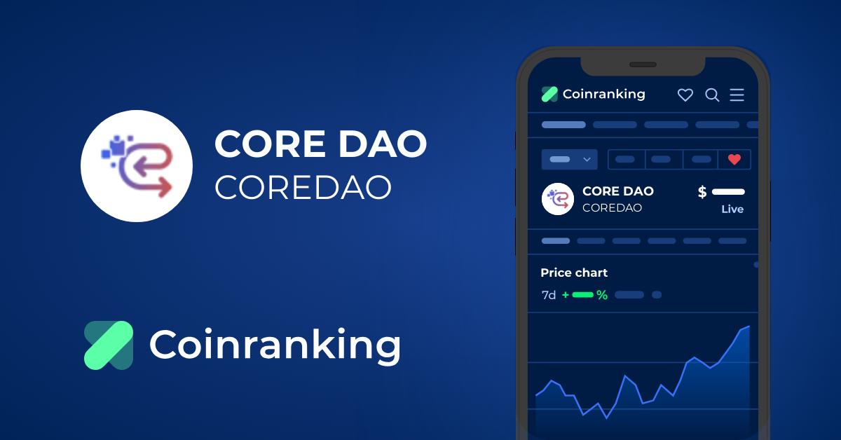 Core DAO (COREDAO) live coin price, charts, markets & liquidity