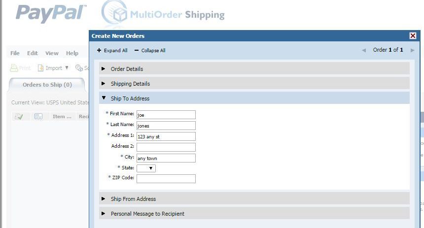 How to Print a Shipping Label in PayPal Without an Order