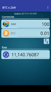 Convert South African Rand to Bitcoin | ZAR to BTC currency converter - Valuta EX