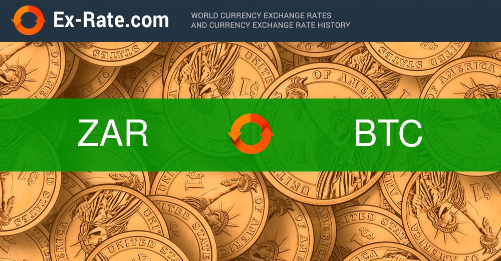 Convert Bitcoin to South African Rand | BTC to ZAR currency converter - Valuta EX