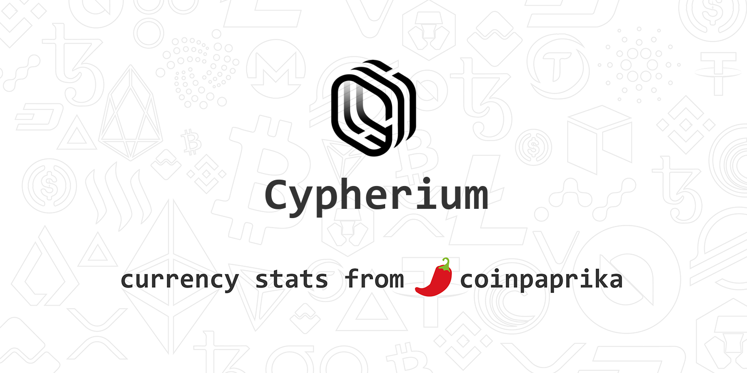 Cypherium Price Today - CPH Coin Price Chart & Crypto Market Cap