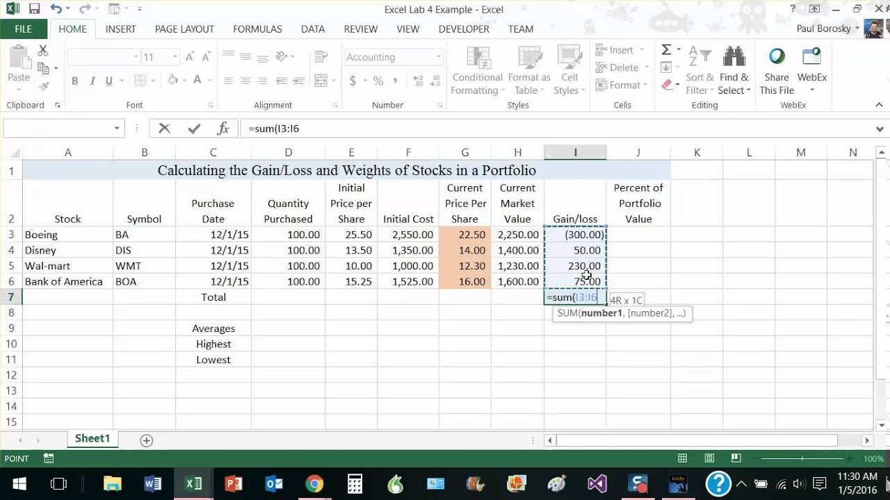 Option Profit Calculator Excel - MarketXLS