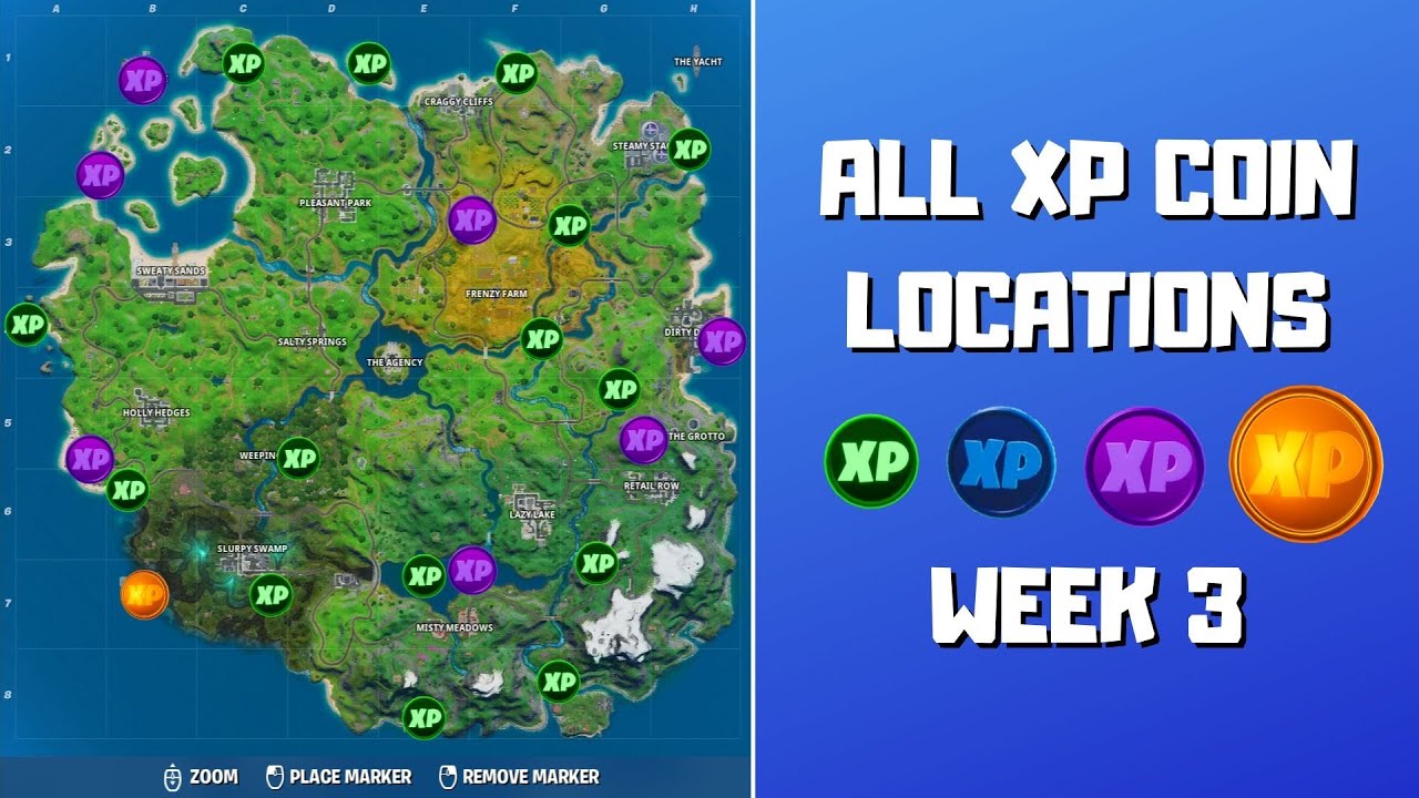 Fortnite: Where To Find All Week 14 XP Coins