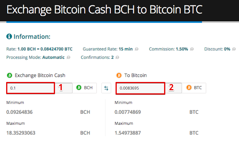 BCH to BTC Exchange | Swap Bitcoin Cash to Bitcoin online - LetsExchange