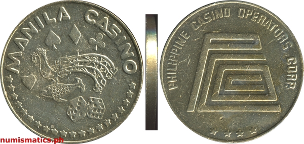 TOKEN - CASINO Filipino - New Pagcor Manila - mm nickel - Rare (#D1) $ - PicClick