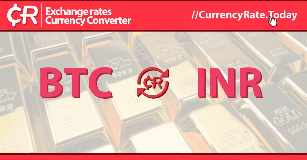 Convert BTC to INR - Bitcoin to Indian Rupee Converter | CoinCodex