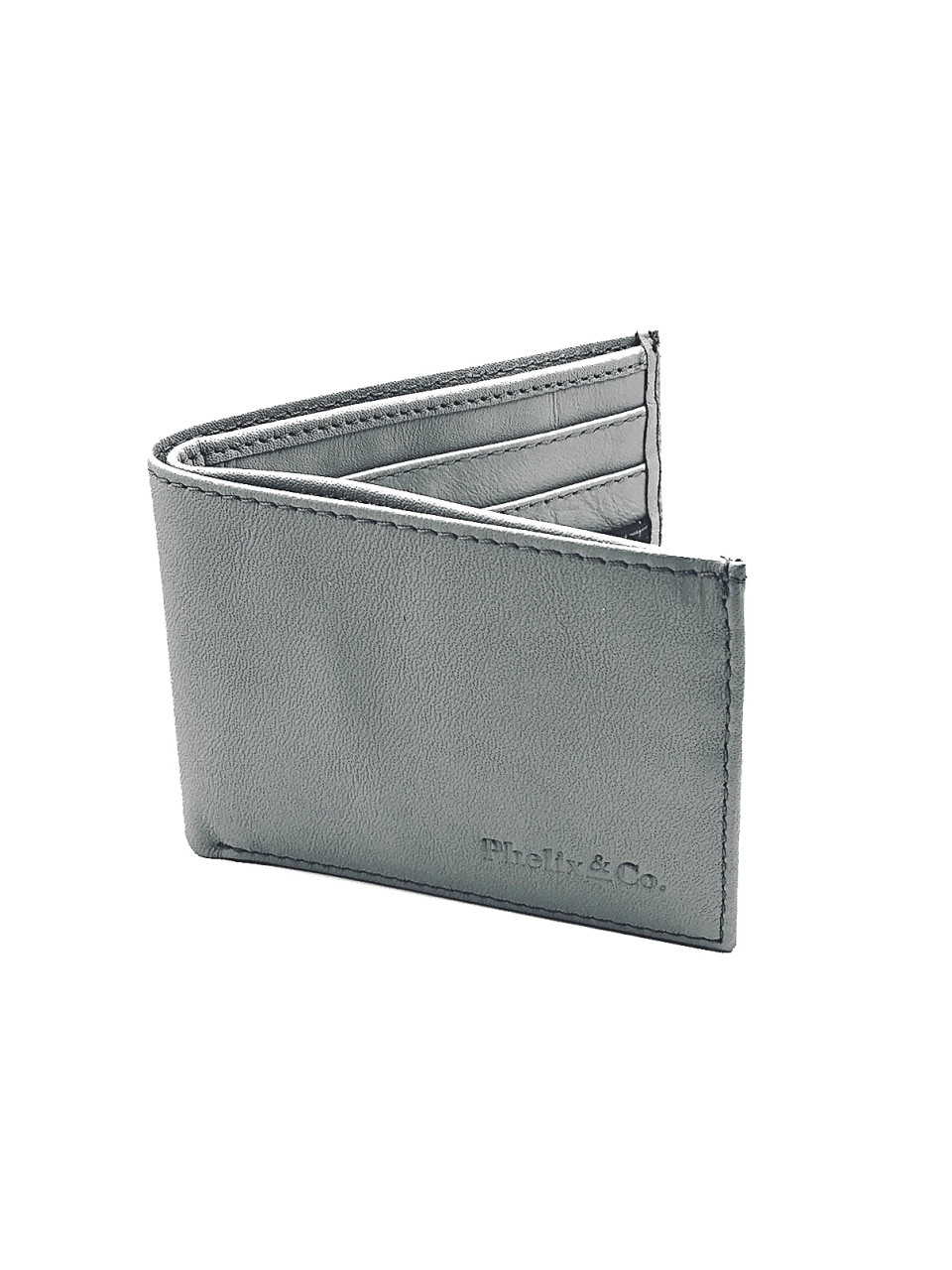 The Dash Bi-Fold Leather Wallet - Atlantic Blue