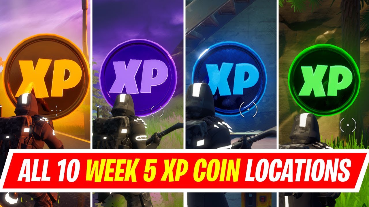 Every Week 5 XP Coin Location in Fortnite Season 4