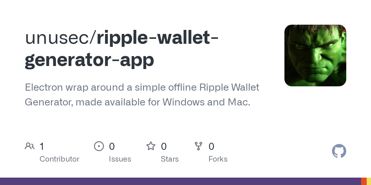 Great Ripple XRP Wallet Generator