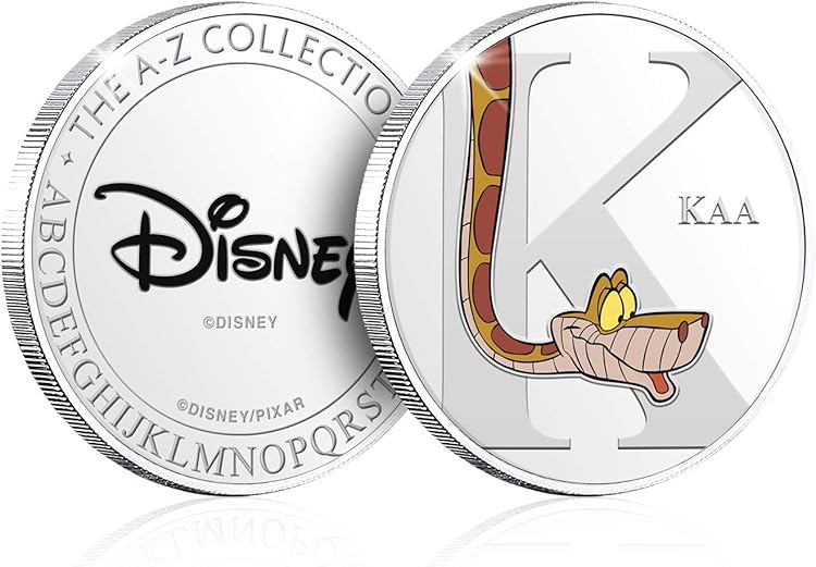 DISNEY GIFTS ALPHABET A to Z Present Personalised Collectable Silver Coin - A i £ - PicClick UK