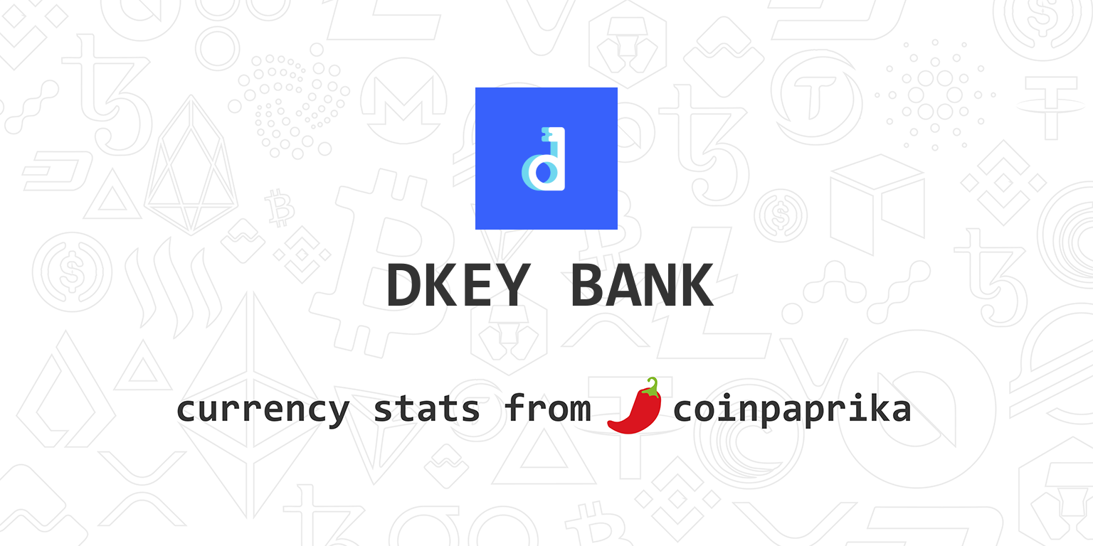 DKEY BANK Price Today - DKEY Coin Price Chart & Crypto Market Cap