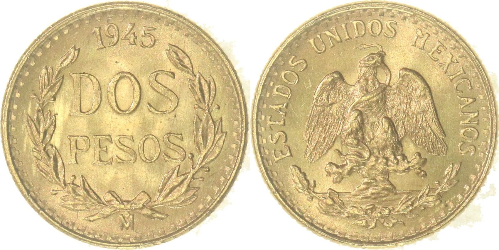 Gold 2 Pesos Mexico Coin | Chards - From £