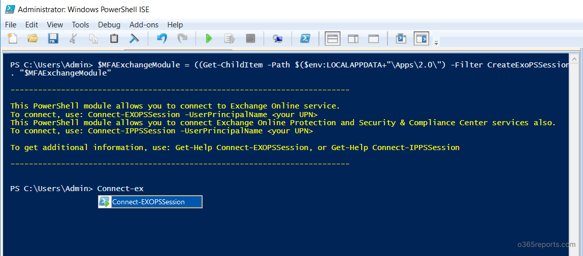 PowerShell Gallery | ExchangeOnlineManagement 