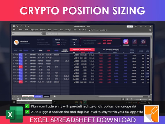 Bitcoin Trading Position Size Calculator