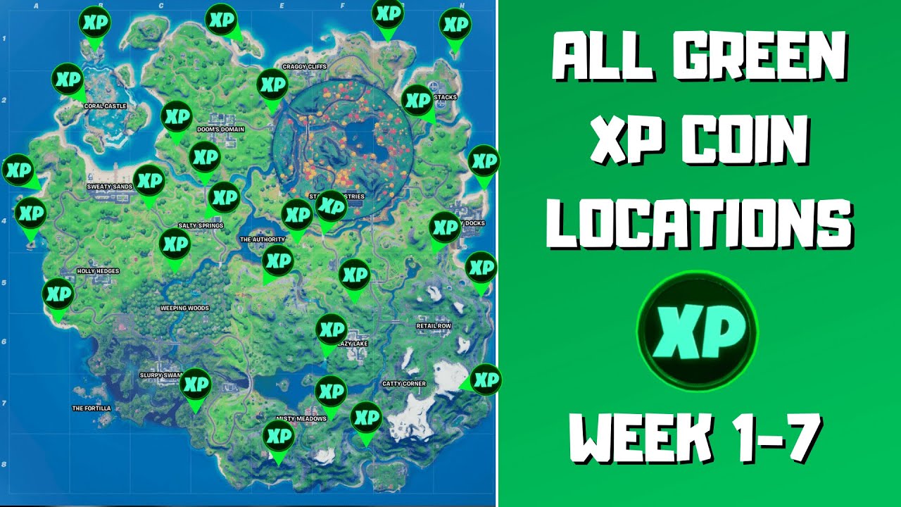 Where To Find All Fortnite Season 4 Week 2 XP Coins