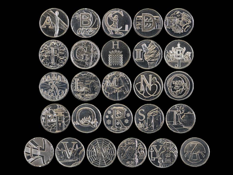 Full Set of 26 $1 Rolls of 20 Coins Aussie Alphabet - A to Z Complete UNC