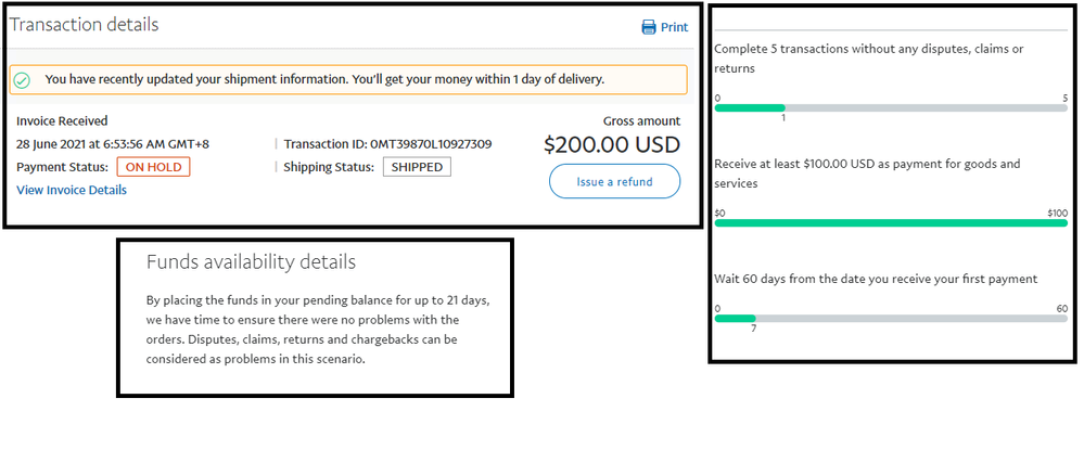 Hold on money over return request - The eBay Community