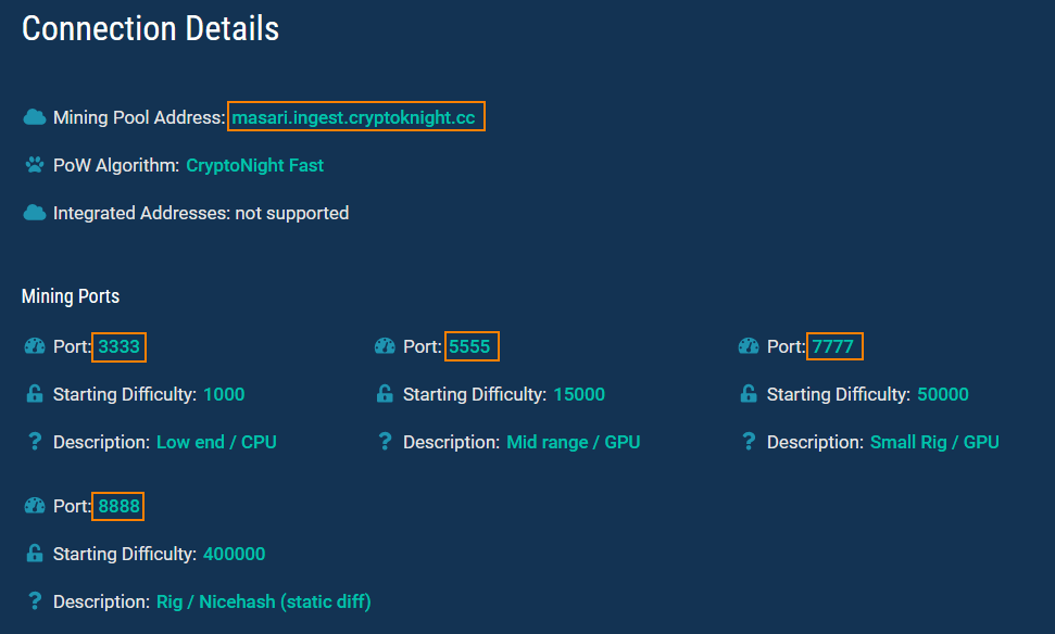 Masari MSR mining pool Monero Ocean | CryptUnit