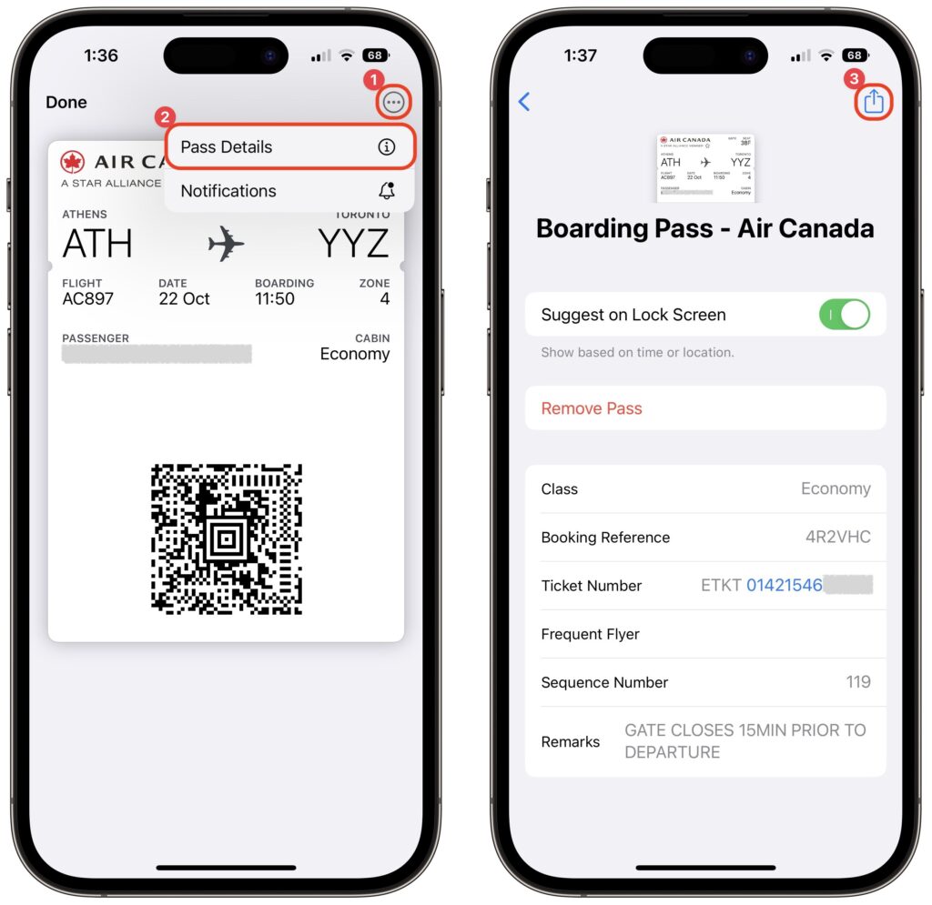 Share Airline Boarding Passes Using Wallet and AirDrop - Austin MacWorks