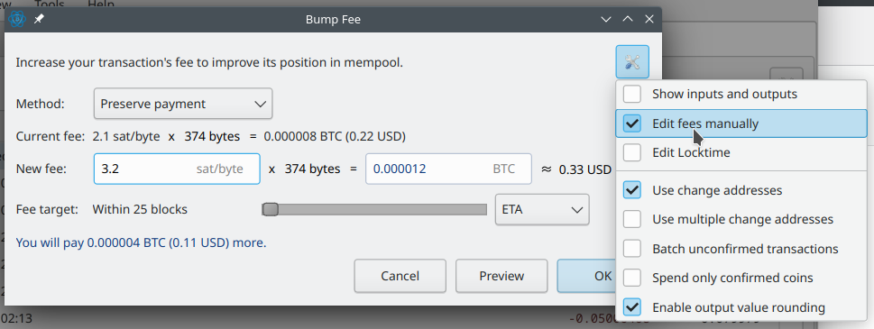 Electrum: Unconfirmed parent transaction in Bitcoin