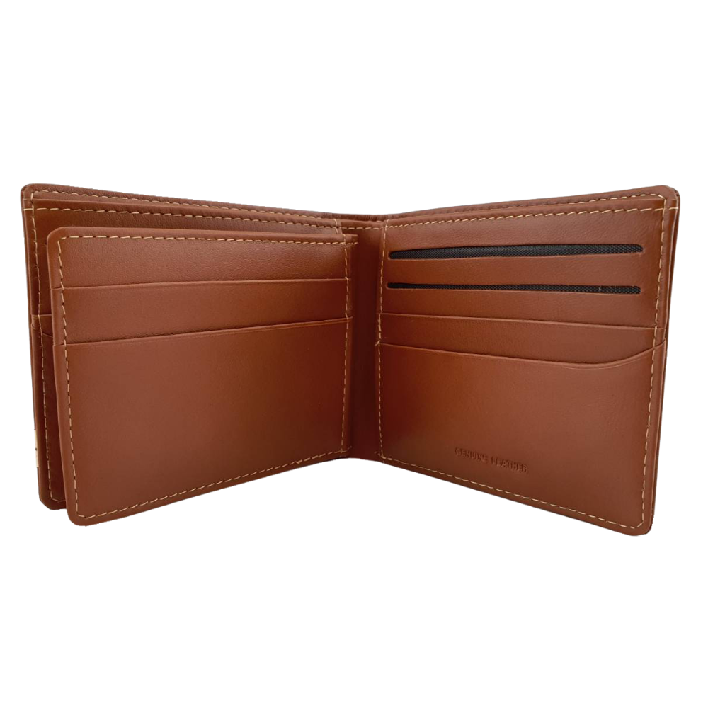 Soft leather flap middle wallet Ostrich -Philosophii <Philosophii>