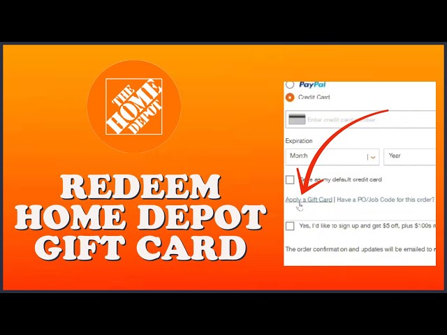 How to Use a Home Depot Gift Card