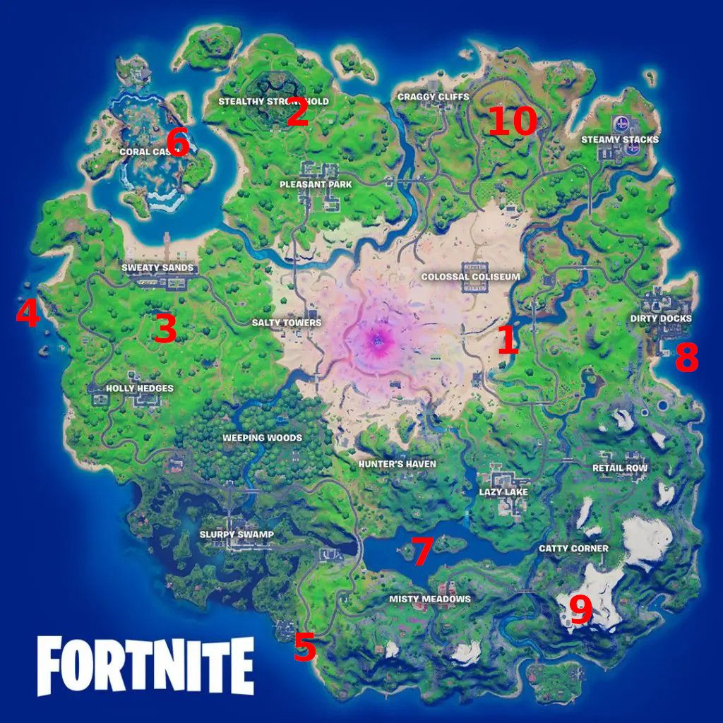 Fortnite - All Season 4 Week 6 XP Coins Locations | Attack of the Fanboy