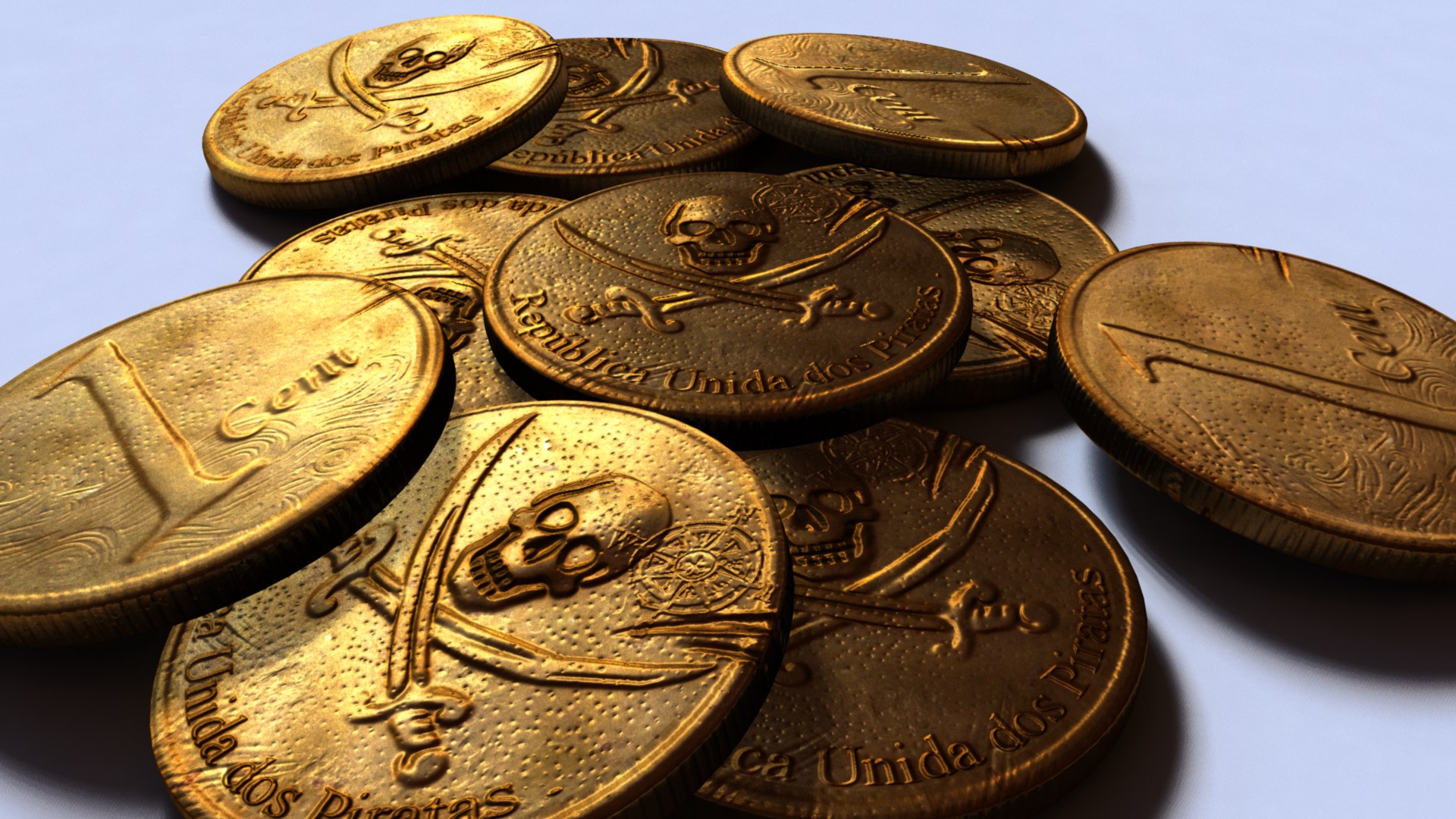 Gold Coin 3D Model | Free 3D Model | TextureCan