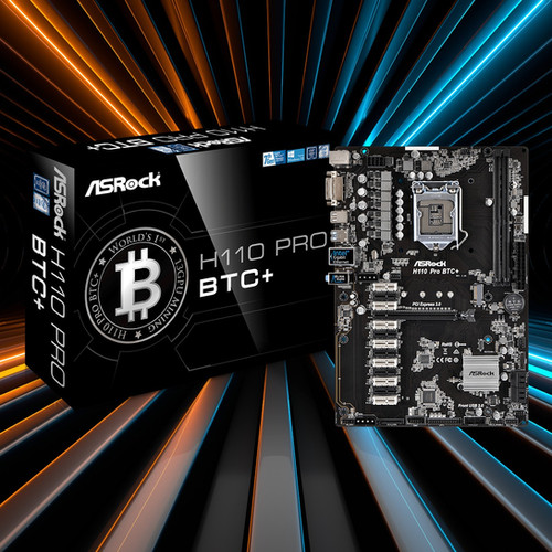 Placa Mae Asrock Lga H Pro Btc+ Dvi-d/1pcie16x/12pci | Frete grátis