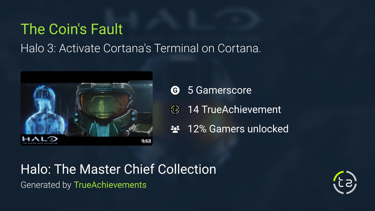 The Coin's Fault achievement in Halo MCC