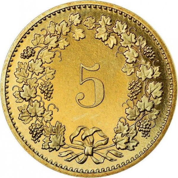 5 Rappen , Confederation - - 5 Rappen - Switzerland - Coin - 