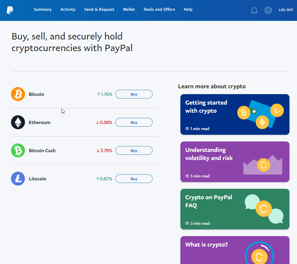 How to use Crypto at checkout? | PayPal US