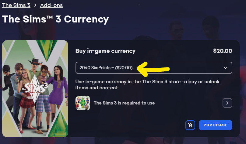 How can i Buy Simpoints :: The Sims™ 3 General Discussions