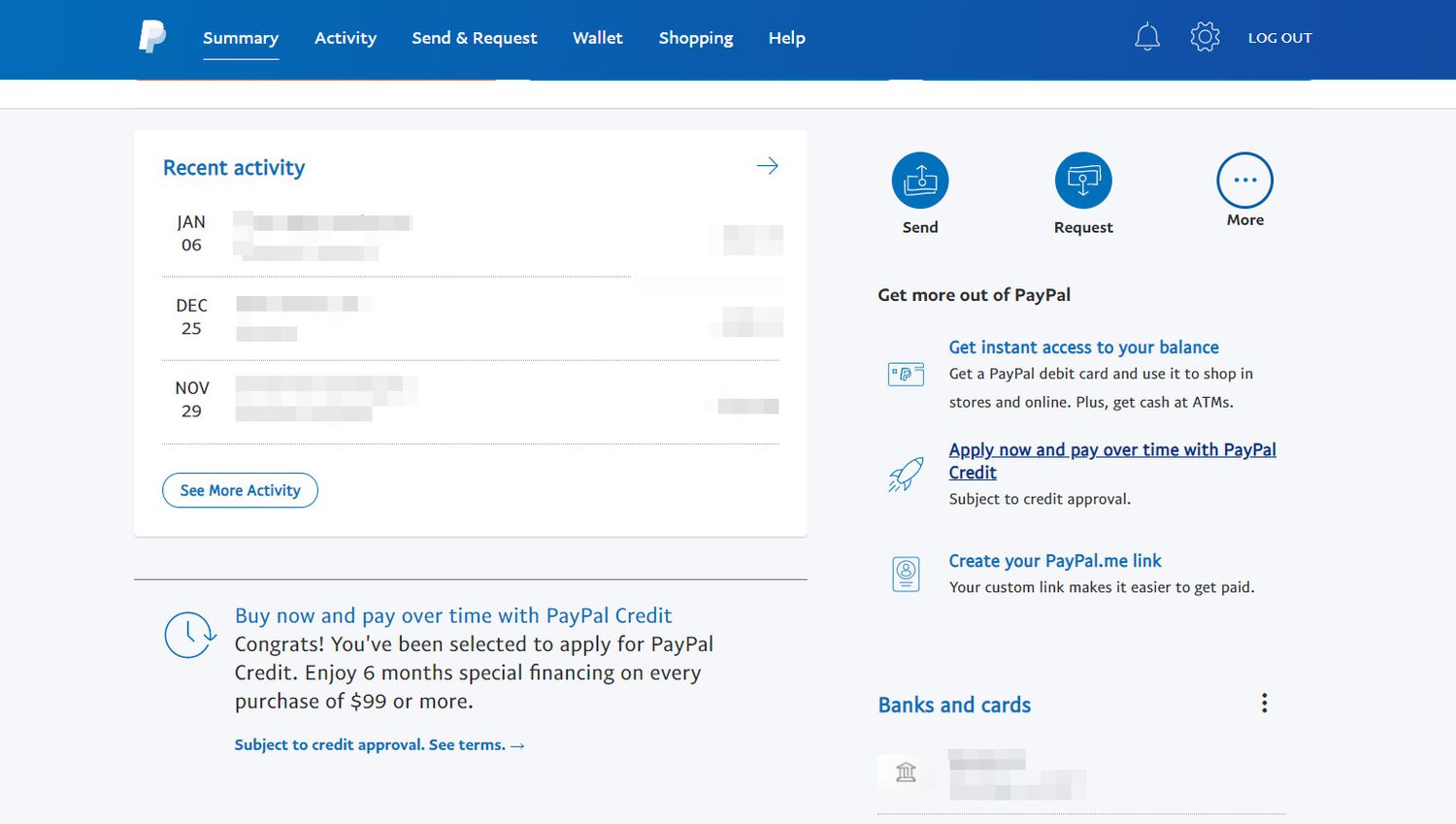 Withdrawing from Paypal credit - PayPal Community