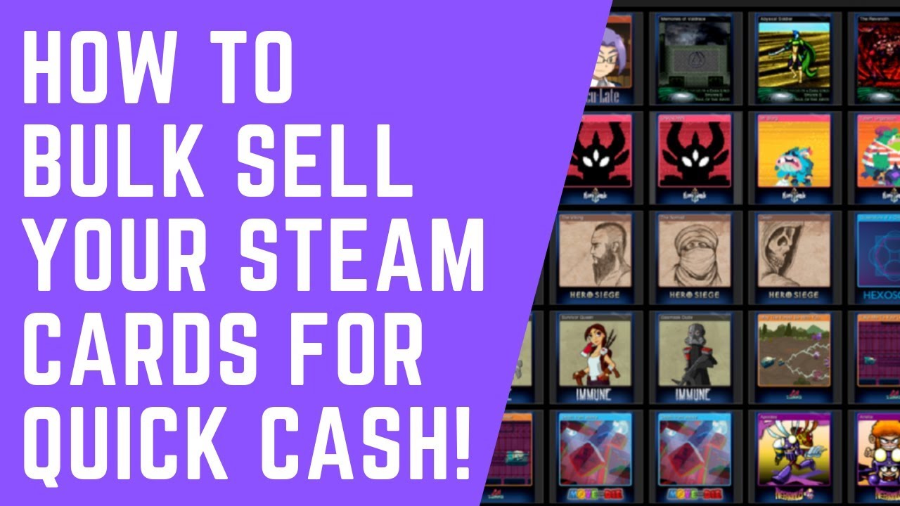 **(SOLUTION FOUND)** Fast way to sell Steam trading cards?