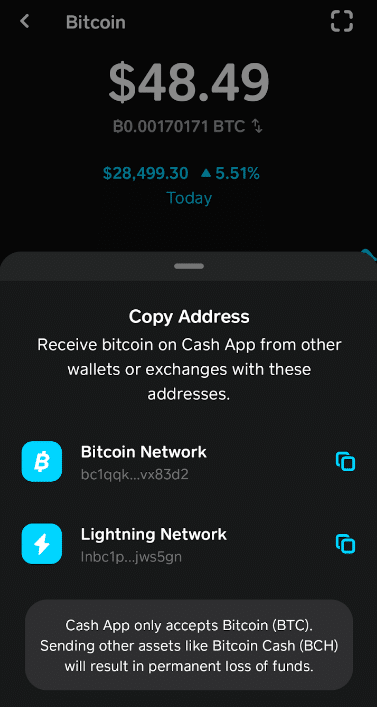 Cash App users can now receive Bitcoin via the Lightning Network