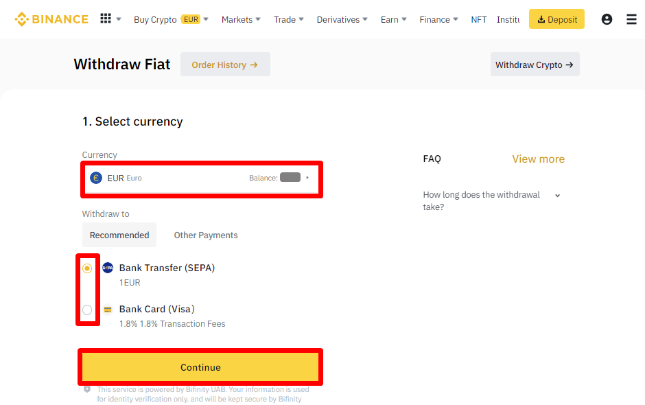 How to Make a Binance Cash Withdrawal to Your Bank