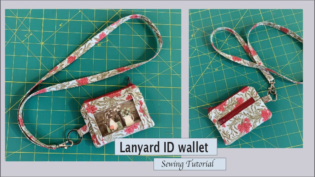 Fabric Lanyard and Badge Holder DIY Free Sewing Pattern