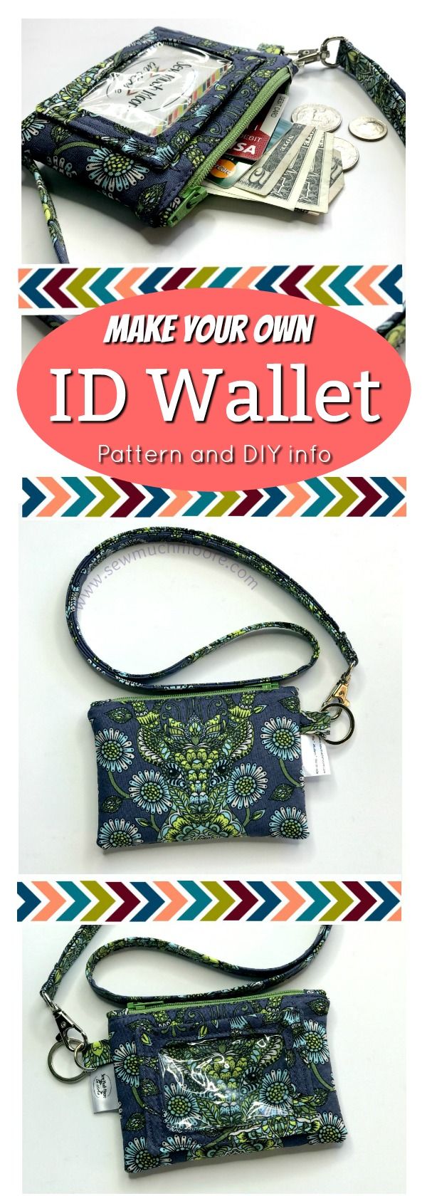 Mini Wallet Tutorial with three closure options - Ameroonie Designs