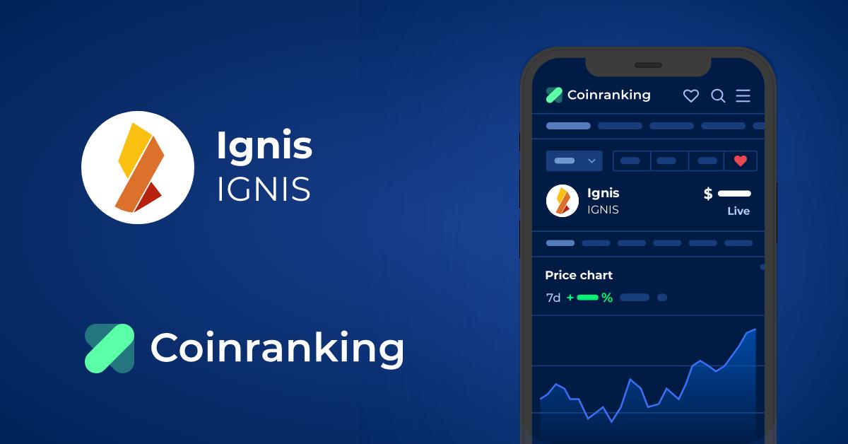 Ignis Price Today - IGNIS Coin Price Chart & Crypto Market Cap