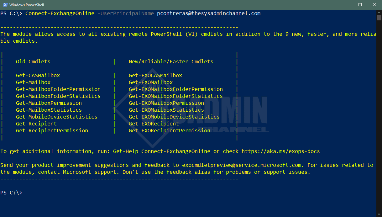 Install PowerShell for Exchange (Online) on a workstation – 4sysops