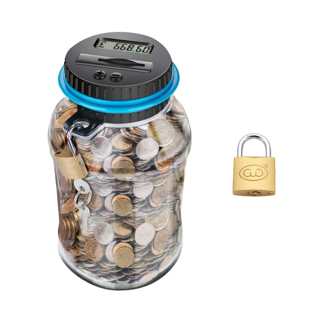 Locking Digital Coin Bank Savings Jar - Pennies Uganda | Ubuy