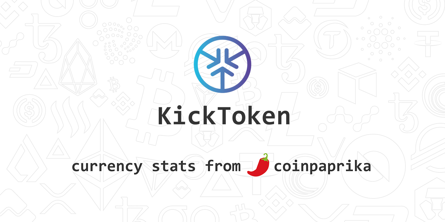 KickToken [old] price today, KICK to USD live price, marketcap and chart | CoinMarketCap