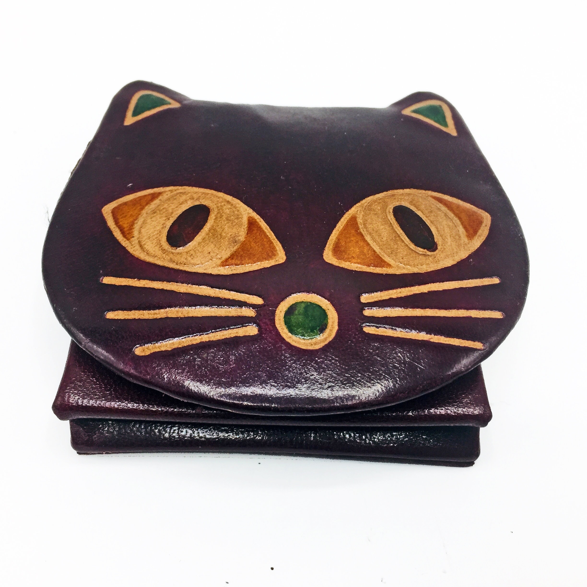 Cat coin purse pink leopard – Honey & Toast