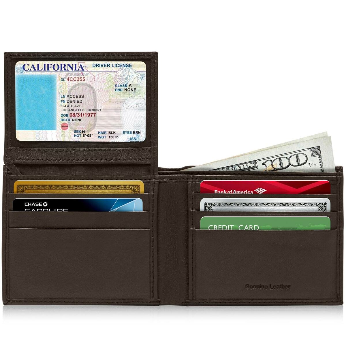 Leather Wallet with Dual ID Windows - Heritage T1 – WALLETERAS